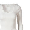 Rosemunde - Silke Bluse med Blondekant New White