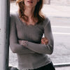 Rosemunde - Silke Bluse med Blondekant Brown