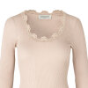 Rosemunde - Silke Bluse med Blondekant Cacao