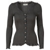 Rosemunde - Silke Cardigan Dark Grey Melange