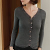 Rosemunde - Silke Cardigan Dark Grey Melange