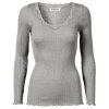 Rosemunde - Silke Bluse Light Grey Melange