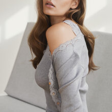 Rosemunde - Silke Cardigan Light Grey Melange