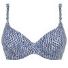 Femilet Swim - Tidra Formstøbt Bikini Top Blue Reptile Femilet Swim - Tidra Formstøbt Bikini Top Blue Reptile