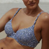 Femilet Swim - Tidra Formstøbt Bikini Top Blue Reptile Femilet Swim - Tidra Formstøbt Bikini Top Blue Reptile