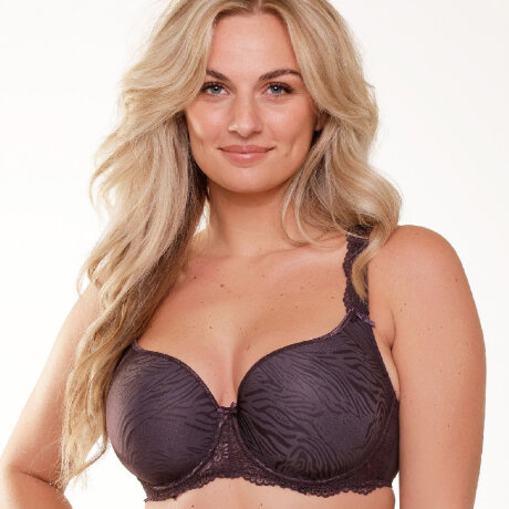 LingaDore - Daily T-Shirt BH Plus Size Dark Pepper Jacquard