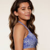 LingaDore - Vatteret Triangle Bikini Top Blue/White Print