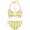 LingaDore - Vatteret Triangle Bikini Sæt Stripes