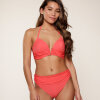 LingaDore - Vatteret Triangle Bikini Sæt Tomato Red