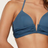 LingaDore - Vatteret Triangle Bikini Sæt Legion Blue 