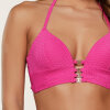 LingaDore - Vatteret Triangle Bikini Sæt Fuchsia