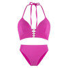 LingaDore - Vatteret Triangle Bikini Sæt Fuchsia