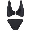LingaDore - Vatteret Triangle Bikini Sæt Sort