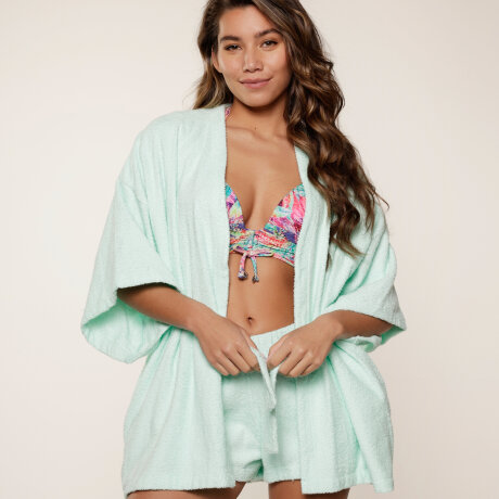 LingaDore - Kimono Sæt Jade Blue