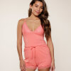 LingaDore - Pyjamas Sæt med Top Spiced Coral