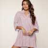 LingaDore - Pyjamas Skjorte Soft Bordeaux Stripes