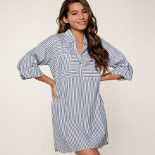 LingaDore - Pyjamas Skjorte Legion Blue Stripes