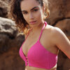 LingaDore - Vatteret Triangle Bikini Sæt Fuchsia