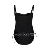 Lentiggini swimwear - Twisted Cups Tankini Sæt Black/Offwhite