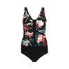 Lentiggini swimwear - Blomstret Badedragt Black/Multicolour