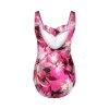 Lentiggini swimwear - Badedragt med V-hals Fuchsia