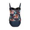 Lentiggini swimwear - Wrinkles Stropløs Sæt Steelblue/Coral