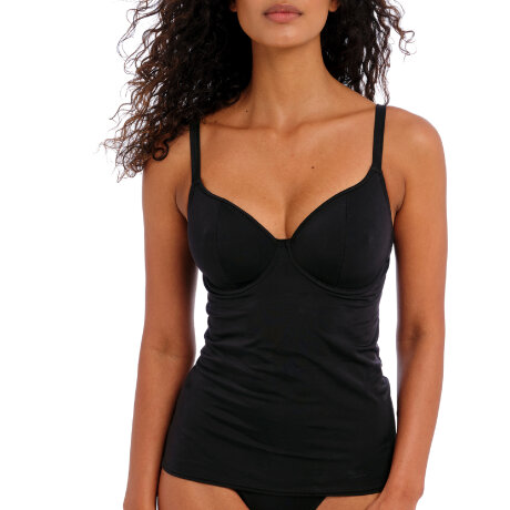 Freya - Jewel Cove Tankini Plain Black