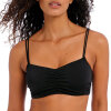 Freya - Jewel Cove Bralette Top Plain Black