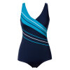 Trofé - Badedragt Klorresistent Navy/Turquoise