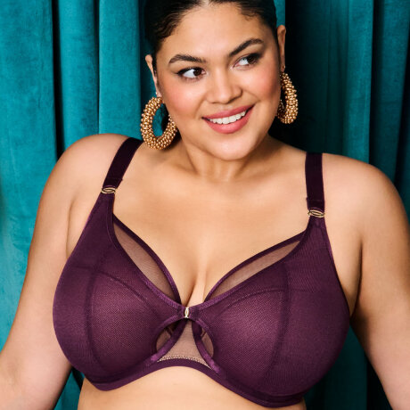 Elomi - Kintai Plunge BH Blackberry