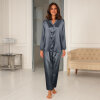 Lady avenue - Satin De Luxe Pyjamas Turbulence/Grey Lady avenue - Satin De Luxe Pyjamas Turbulence/Grey