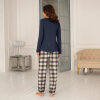 Lady avenue - Bomuld Flannel Pyjamas Navy