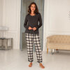 Lady avenue - Bomuld Flannel Pyjamas Chocolate