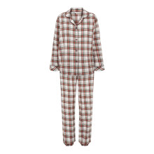 Lady avenue - Bomuld Flannel Pyjamas Coffe/Army