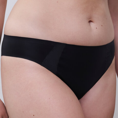 Chantelle - Pure Lace Support Tai Trusse Sort