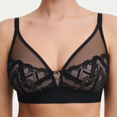 Chantelle - Graphic Support Top uden Bøjle Sort Chantelle - Graphic Support Top uden Bøjle Sort