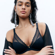 Chantelle - Norah Chic Plunge BH Sort Chantelle - Norah Chic Plunge BH Sort