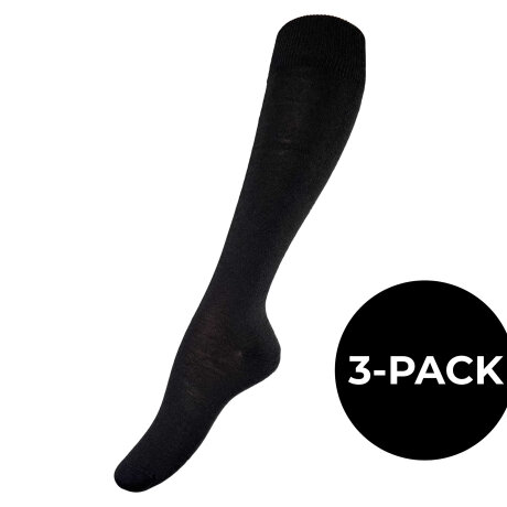 Festival - 3-PACK Knæstrømpe Uld Sort Festival - 3-PACK Knæstrømpe Uld Sort