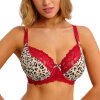Freya - Cherish Me Plunge BH Red leopard
