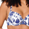 LingaDore - Print Bikini Top Blue White 