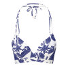 LingaDore - Print Vatteret Triangle Top Blue White