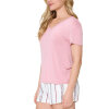 LingaDore - Stripe Pyjamas Sæt med shorts Pink LingaDore - Stripe Pyjamas Sæt med shorts Pink