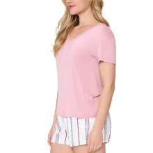 LingaDore - Stripe Pyjamas Sæt med shorts Pink