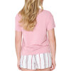 LingaDore - Stripe Pyjamas Sæt med shorts Pink LingaDore - Stripe Pyjamas Sæt med shorts Pink