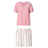 LingaDore - Stripe Pyjamas Sæt med shorts Pink LingaDore - Stripe Pyjamas Sæt med shorts Pink