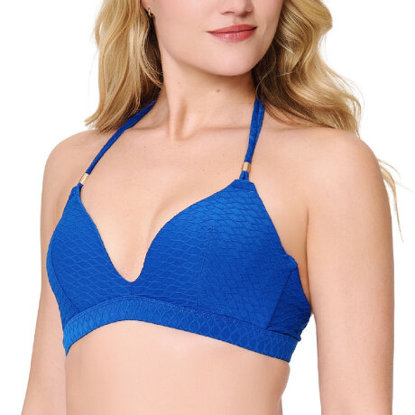 LingaDore - Triangle Top med vatteret Blue