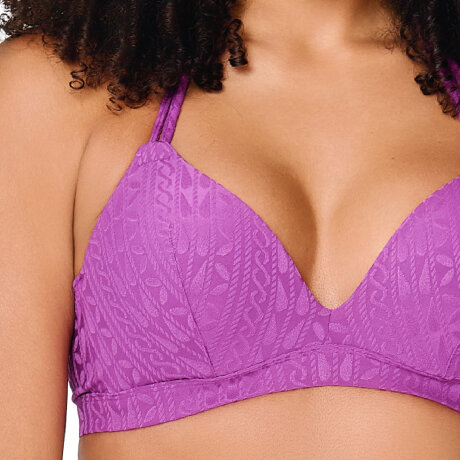 LingaDore - Grape Vatteret Triangle Bikini Top