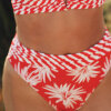 LingaDore - Leaf Høj Bikini Trusse Leaf Stripe LingaDore - Leaf Høj Bikini Trusse Leaf Stripe