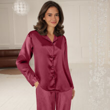 Lady avenue - Satin De Luxe Pyjamas Ruby Red