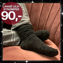 Festival - Alpaka Knæ Strømper Anthracite Festival - Alpaka Knæ Strømper Anthracite